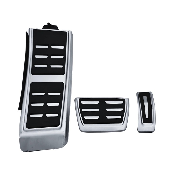 Audi S-Line pedálszett, sportos design, fekete alumínium betétekkel, rozsdamentes acél, automata váltóhoz