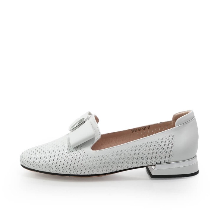 Pantofi Casual Fiore Fino 2601530 din piele naturala, Alb