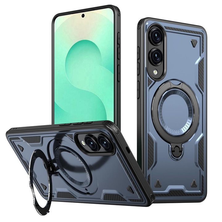 Husă pentru telefon, Daden Hybrid Armor, Antishock, Albastru, compatibilă cu Samsung Galaxy S25 Edge