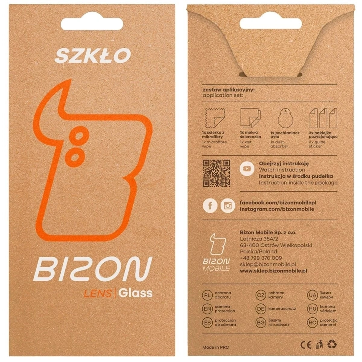 Sticla camera foto Bizon Glass Lens pentru OnePlus Nord 5, 2 bucati