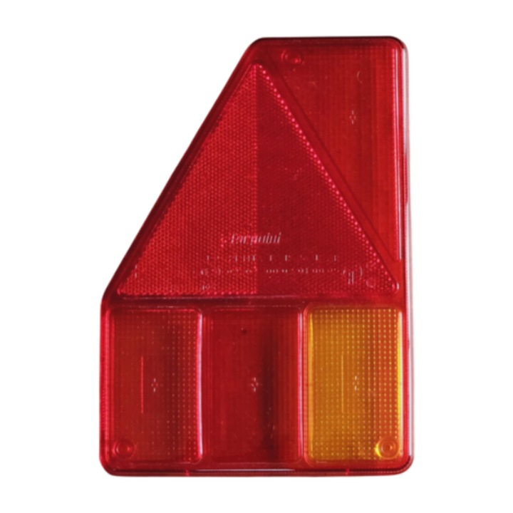 Lampă spate stângă Aspöck, sticlă, 4 funcții, 179x256mm