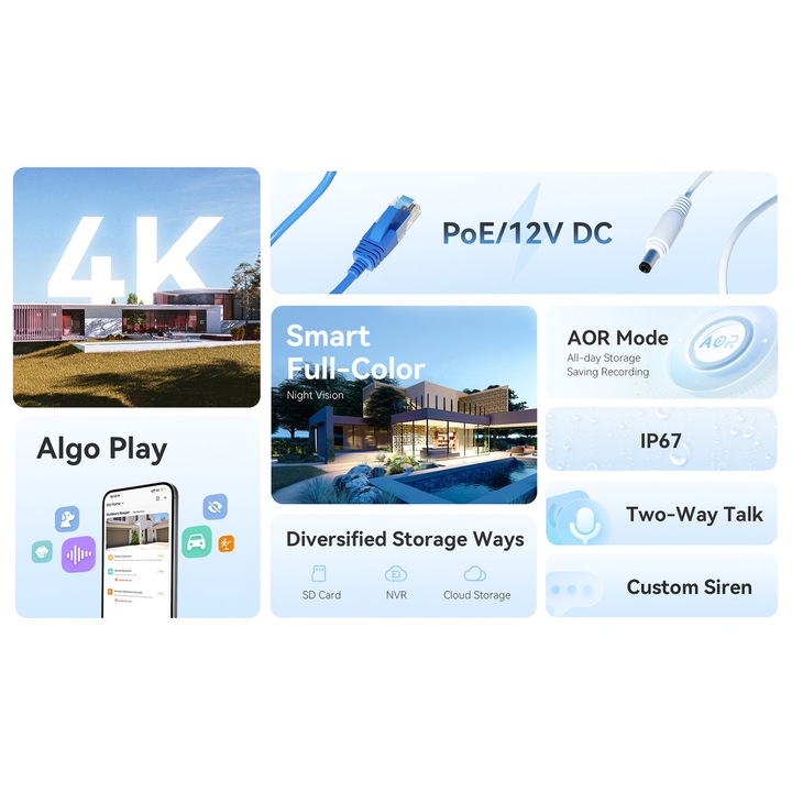 Camera de supraveghere IMOU PS3E 8MP exterior