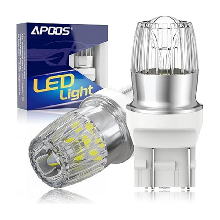 Set 2 becuri LED auto T20 7443 7440 CANBUS 6500K