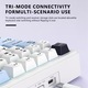 Механична клавиатура Aula F75 MAX pad, безжична гейминг клавиатура 75%, с пет слоя подложки и бутони, Bluetooth/2.4GHz/USB-C, RGB синя