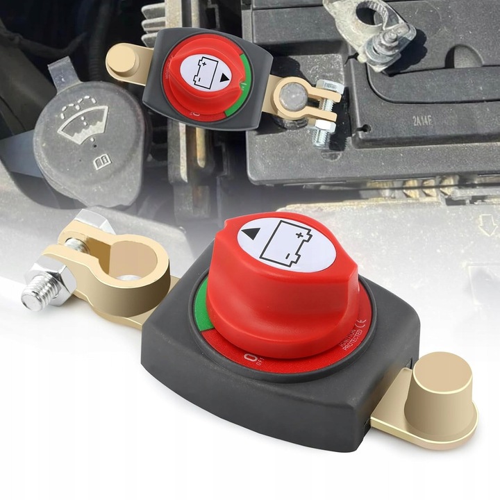 Dispozitiv de deconectare acumulator 12V-48V 300A, pentru vehicule, rezistent la coroziune