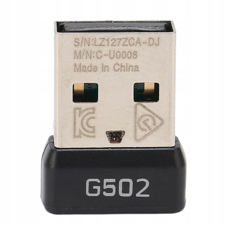 USB vevő Logitech G502 LIGHTSPEED egérhez, vezeték nélküli 2.4GHz, hordozható méretek