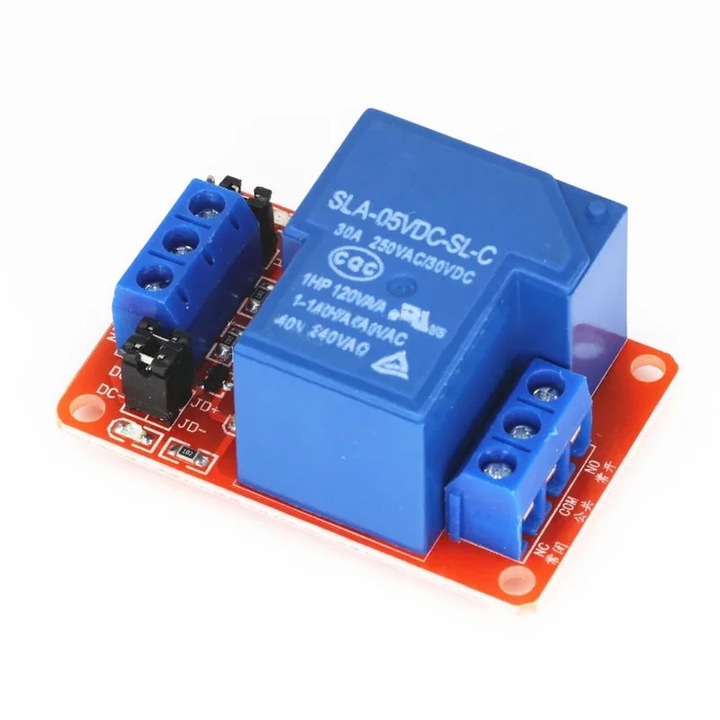 Modul releu cu 1 canal, 12V 30A, izolare bidirectională, 50x33x24mm