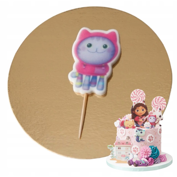 Figurina decorativa tort, Słodka Fanaberia, DJ Catnip, Realizata manual, Aspect artizanal, Decor dulce, Ambalaj sigur, Calitate