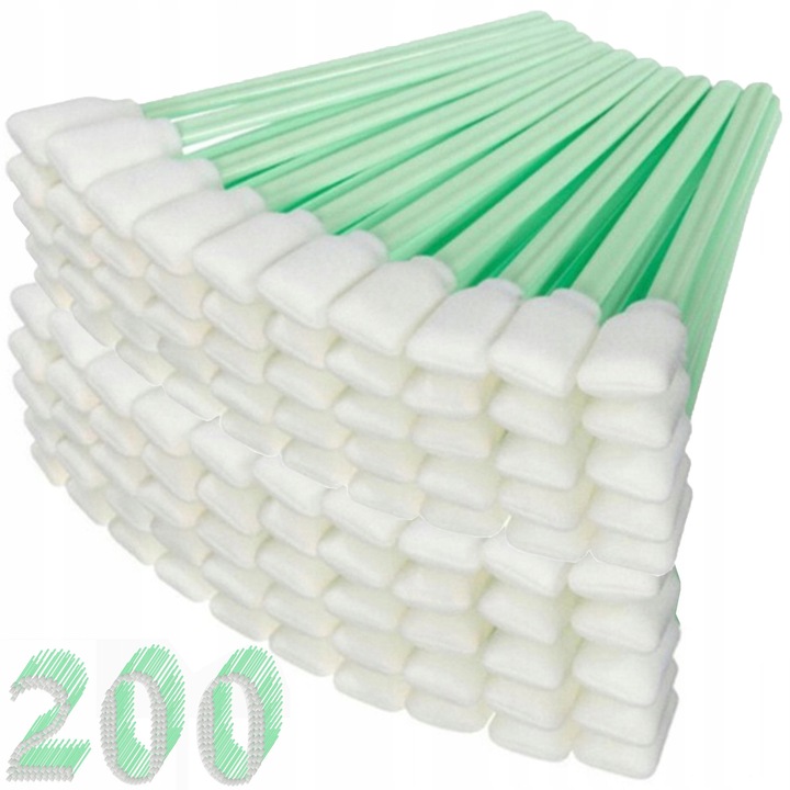 Set 200 bucati betisoare de curatare, 130x15mm, rezistente, pentru capete de imprimare