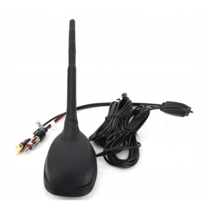 Antena auto 12V DAB+FM+GPS 15dB, montaj universal