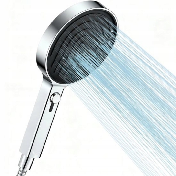 Dus cu maner BOTC Z016, 7 moduri, presiune mare, crom, 13,5 cm