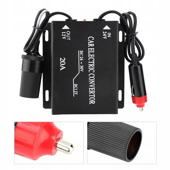 Reductor tensiune convertor de alimentare, 24V la 12V, tip step-down, set