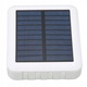 Power bank solar 20000mAh, 2 porturi USB, alb, set cu 4 cabluri