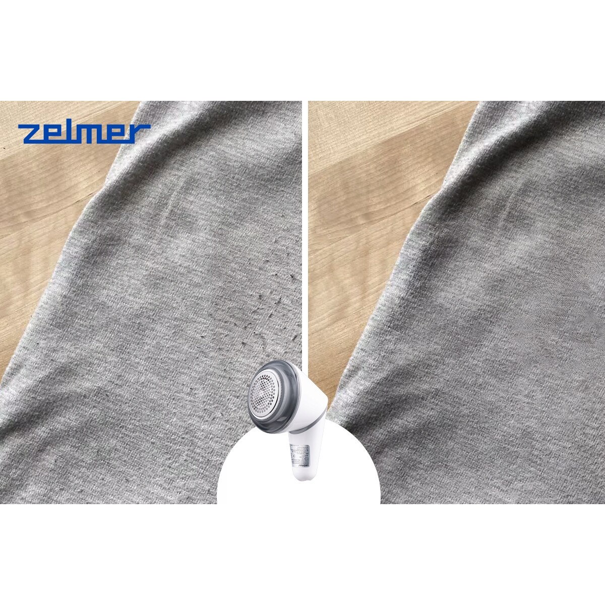 Aspirator de scame Zelmer ZLR0002, 3 lame, alb, alimentare prin USB-C