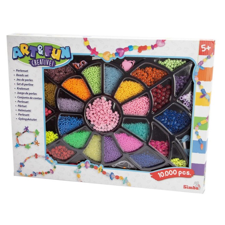 Комплект за изработка на бижута Simba, многоцветен, подходящ за деца над 5 години