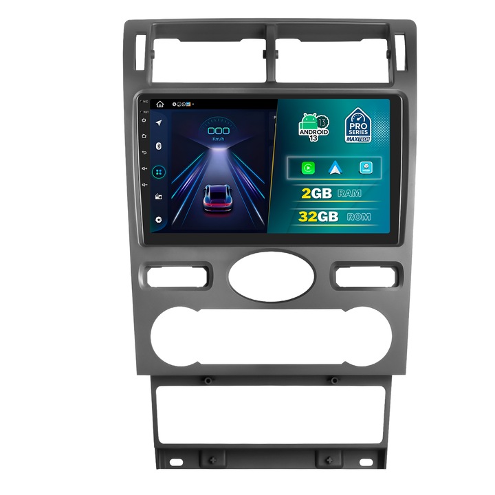 Navigație auto MaxTech PRO SERIES, 9" HD Touch, 2 GB RAM, 32 GB stocare, Wi-Fi, Bluetooth, compatibilă Ford Mondeo 3 (2004-2007)
