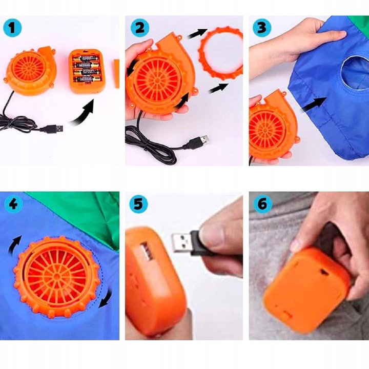 Costum de Halloween extraterestru gonflabil, 160-190cm, cu ventilator, set complet