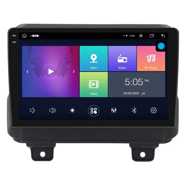 Navigație GPS Piloton pentru Jeep Wrangler Rubicon, 2K, 4GB RAM, 64GB stocare, 9 inch, compatibilitate cu CarPlay și Android Auto