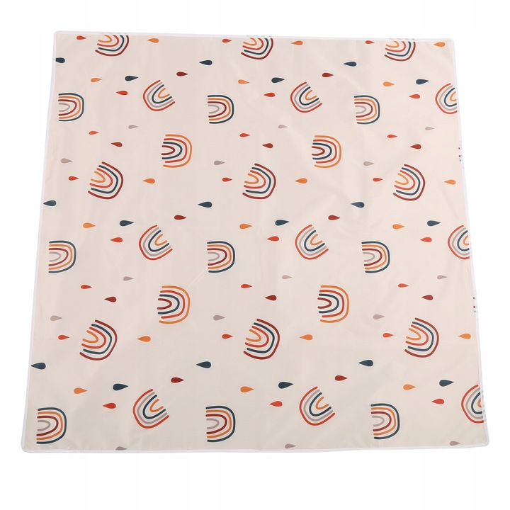 Covor pentru scaun de masa pentru copii, 110x110cm, antiderapanta, waterproof