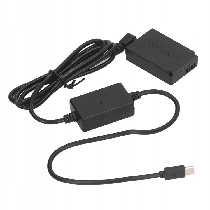 Imitatie baterie LP E12, set cu alimentator tip C, pentru aparate foto M50, M200, M50 Mark ii, M100, M10, M, M2