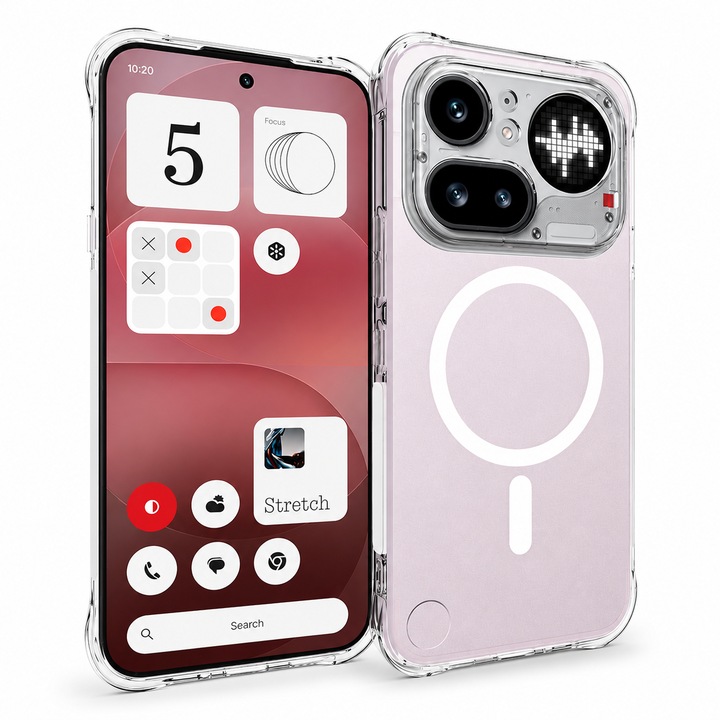 Husa pentru Nothing Phone 4a Pro, Incarcare Wireless, Design Magnetic, Colturi Intarite Anti-Soc, Protectie Camera, Potrivire Perfecta, Transparent
