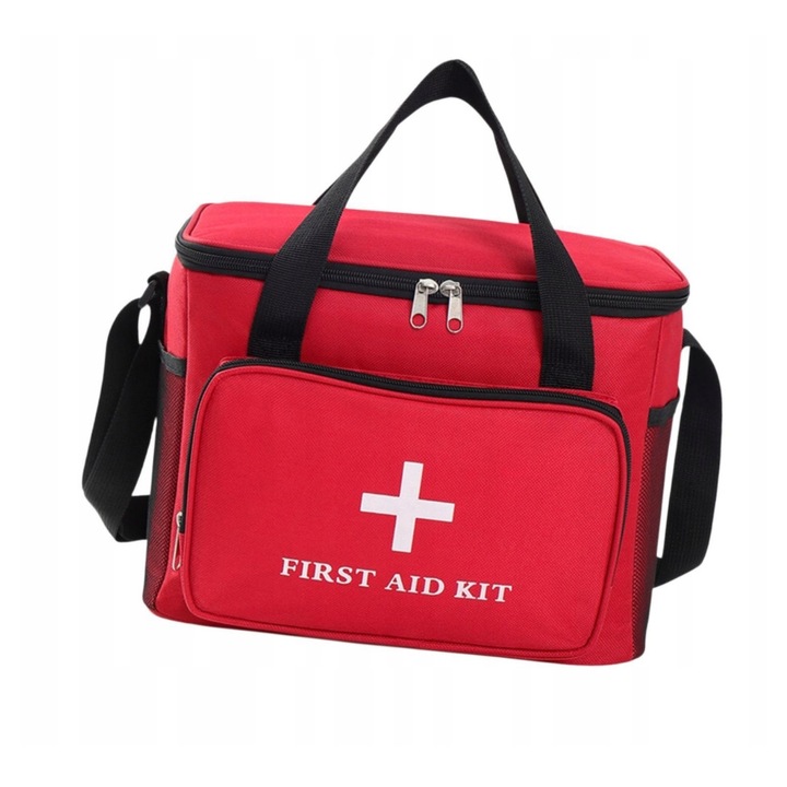 Geanta de prim ajutor, Heavy Duty, 30x20x23cm, rosie, set gol