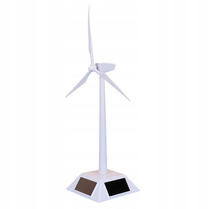 Model Turbina Eoliana Moara de Vant, 26,5cm, alb