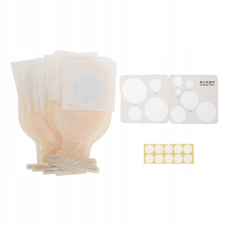 Set 10 pungi sistem jednocelular, 24x13cm, colorat