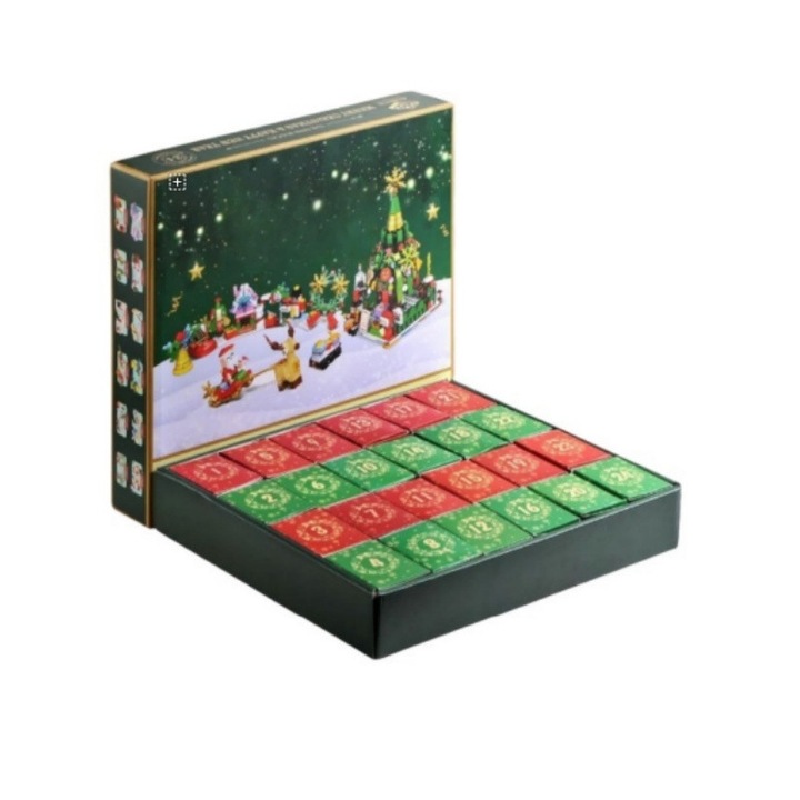 Set Calendar Advent, 24 elemente, figurine de Craciun