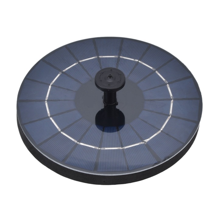 Fontana solara pentru gradina, 6 efecte, 18cm, IP68, accesorii incluse