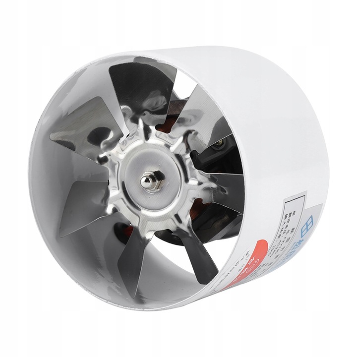 Légcsatornás ventilátor, 95 mm, 25W, 140m/h, 40 dB, 9,5x7,5 cm