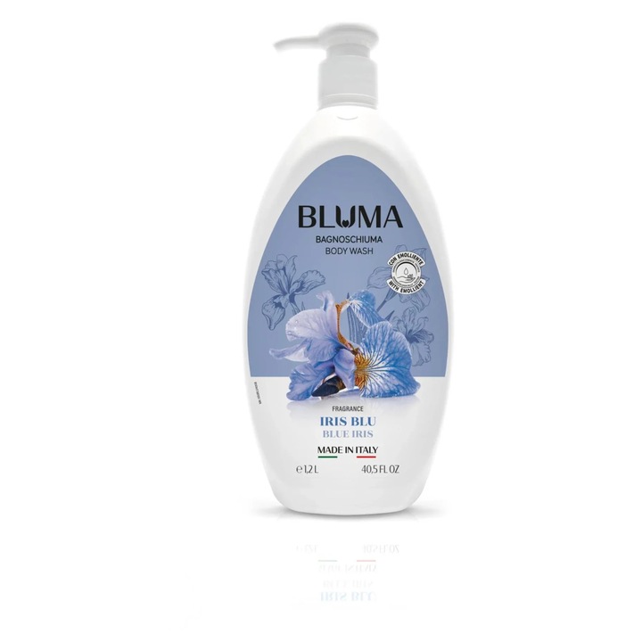 Bluma tusfürdő, Iris Blu, 1,2 l, uniszex, hidratáló krém