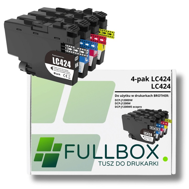 Cartuse imprimanta inkjet Fullbox set 4-pak pentru BROTHER LC424