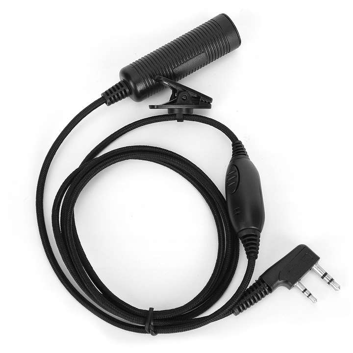 Adapter kábel PTT K Baofeng rádióállomásokhoz, 2 tűs, ABS anyag, szett