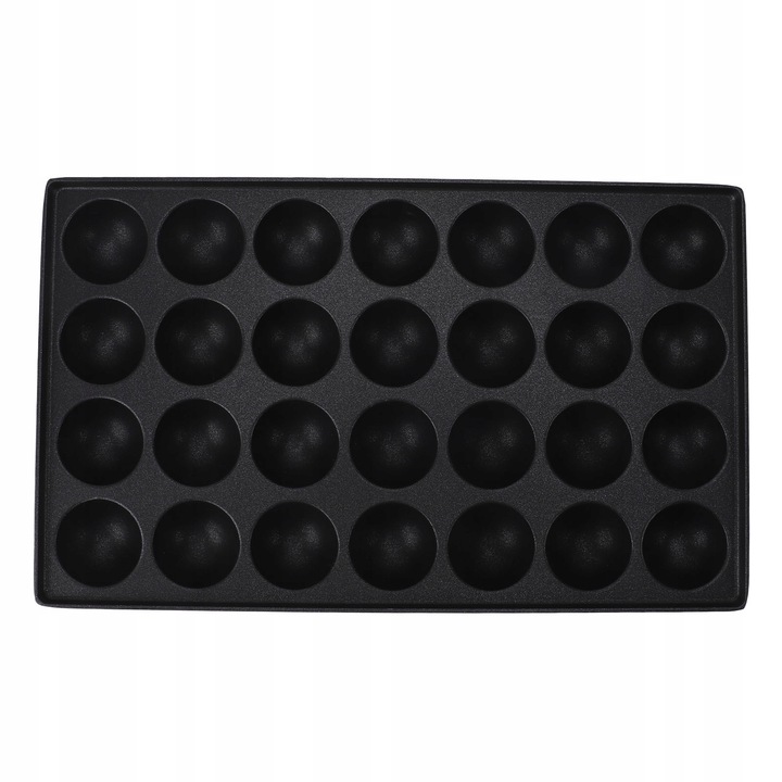 Forma de prajituri Takoyaki, 28 de orificii, aluminiu, portabila, 583g