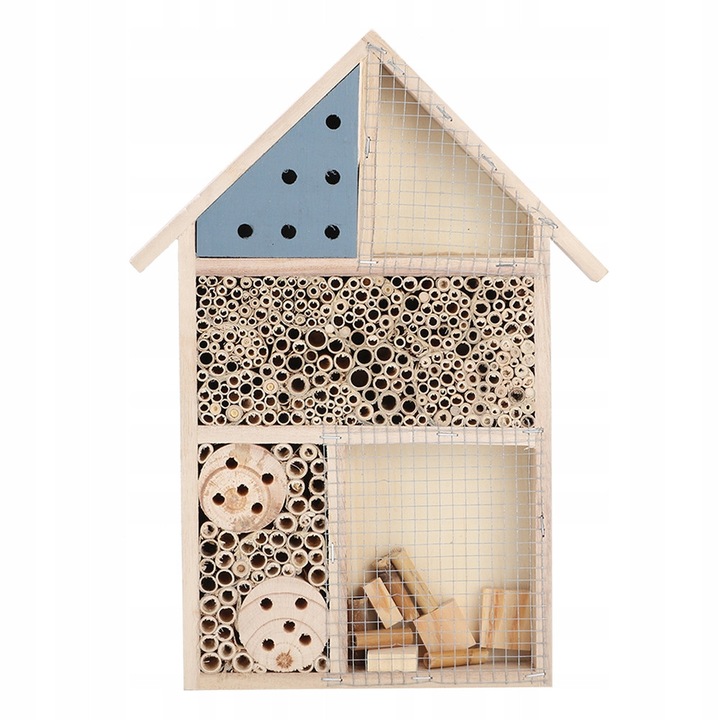 Casa pentru insecte din lemn, 35x25,5x3,6cm, decorativa, ecologica