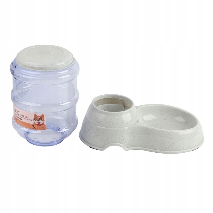 Dispenser automat pentru animale, 3.8L, material plastic, antiderapant