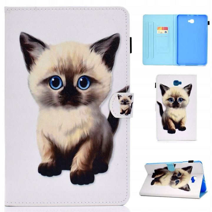 Husa tableta, Samsung Galaxy Tab A 10.1, protectie impotriva zgarieturilor, suport, negru