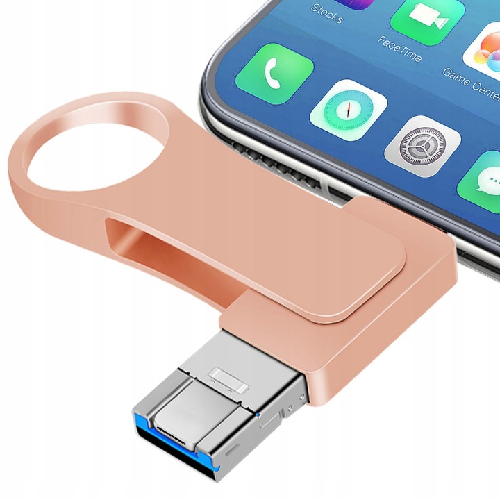 USB 512GB 4 az 1-ben USB C típusú, Lightning, Micro-USB, OTG