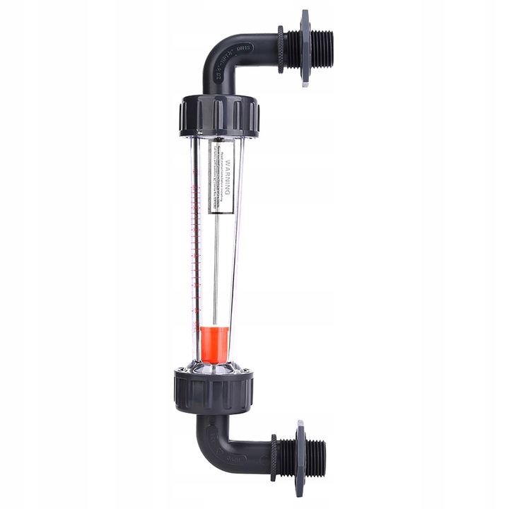 Folyadék átfolyásmérő LZS-15W 10-100Lph 1/2", ABS, 0-60C