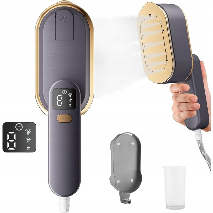 Fier de calcat cu abur 2 in 1, 1200W, uscat si umed, portabil