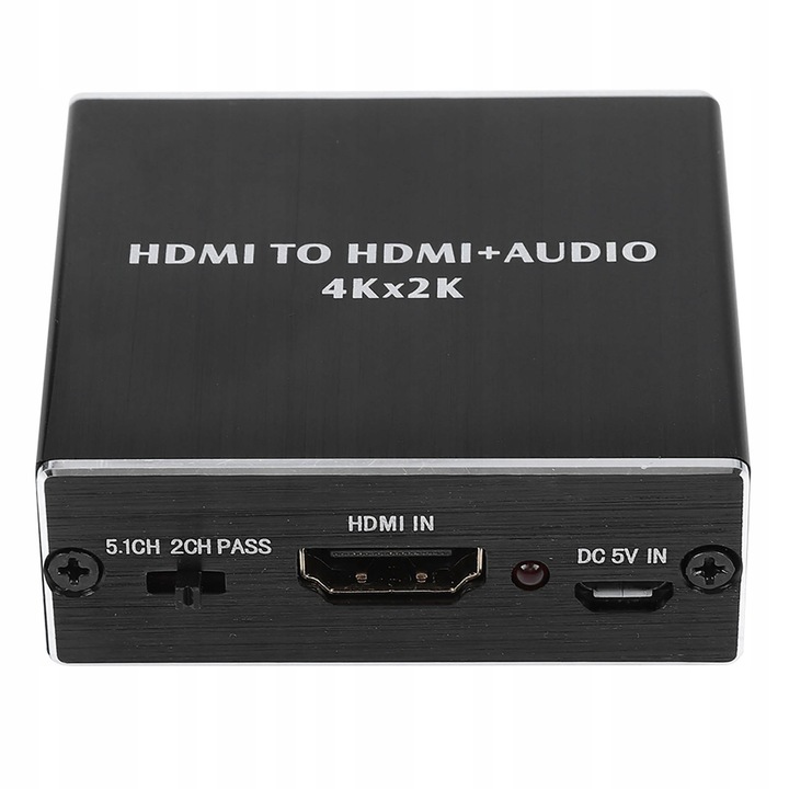 Extractor audio HDMI 4K*2K, 1xHDMI + 1xSPDIF + 1x3,5mm, 58x53x21,9mm