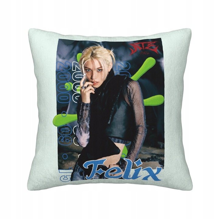 K-Pop Stray Kids Felix díszpárna, 40x40cm