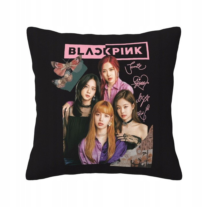 Perna decorativa, K-Pop Blackpink, design dublu fata, cadou ideal