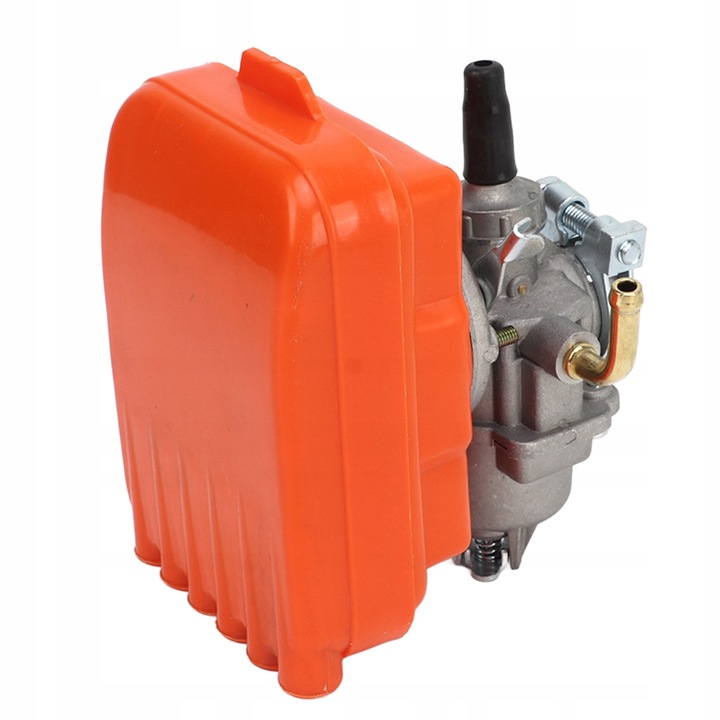 Carburator cu cutie de filtru de aer, 19mm, pentru biciclete cu motor 2-timpuri, metal, set