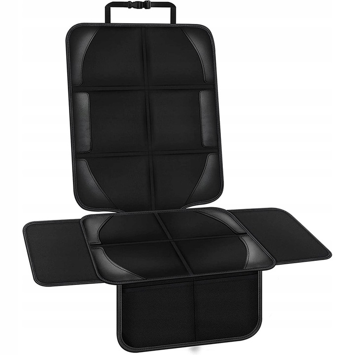 Protector auto pentru scaun auto, 600D Oxford, impermeabil, negru, dimensiuni 250x230x130mm