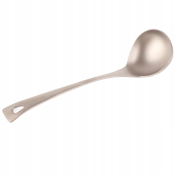 Titan Hosszú Merőkanál, 47cm, kiöntővel, hordozható, leveshez