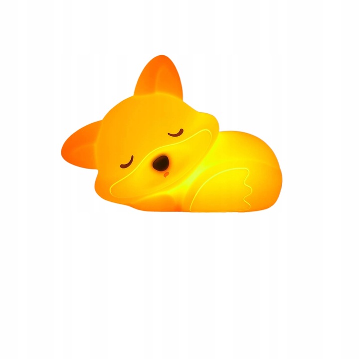 Lampa de veghe copii, LED, fara fir, model vulpe, pentru dormitor