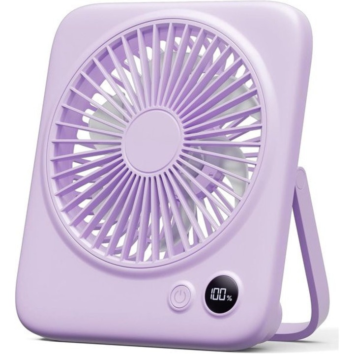 USB-C mini asztali ventilátor, cativ, lila
