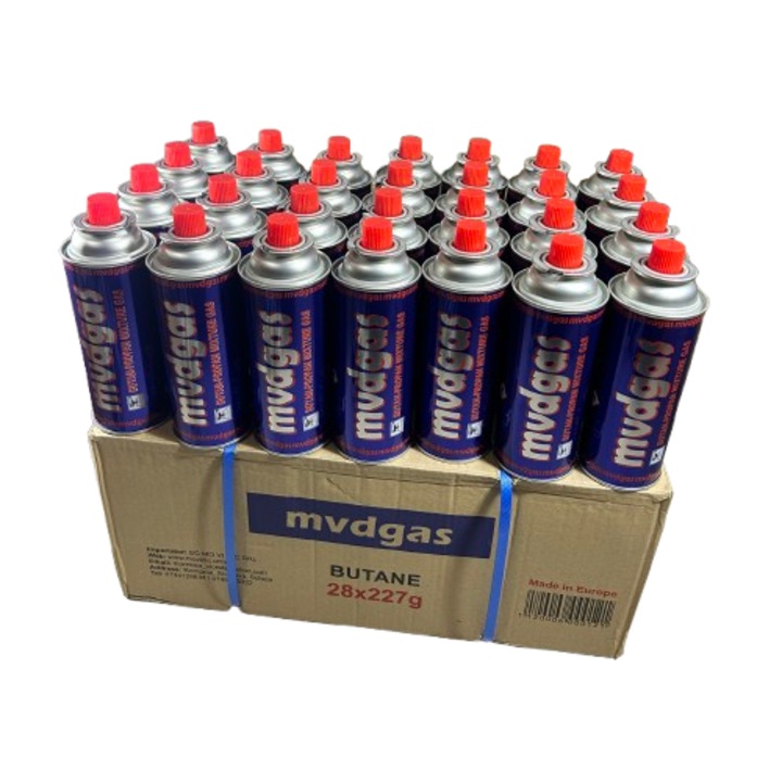 Set 28 butelii gaz tip spray, MVD, 227g, pentru aragaz portabil, uz universal